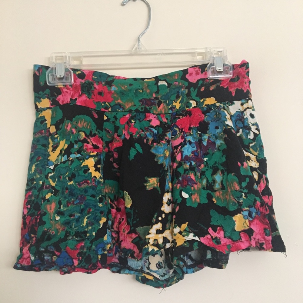 Forever 21 Floral Colorful Skort